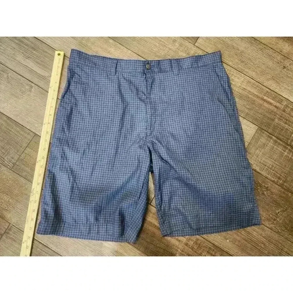 Callaway Other - Callaway Stretch Golf Shorts Mens 36 Blue Black Gray Plaid Flat Front